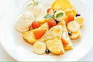 Whey Protein French Toast with Fresh Fruit Topping