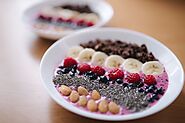 Banana Berry Smoothie Bowl with Protein Toppings