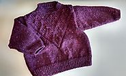 pull pour fille 2 ans, tricoté main, laine & acrylique @Danielaine-tricots : Mode filles par danielainetricots
