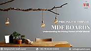 MDF Board Cost & Pricing Factors | VIR MDF