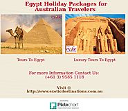 Egypt Holiday Packages for Australian Travelers