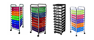 Best rated 10 Drawer Rolling Organizer Carts for Storage