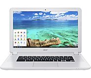 Acer - 15.6" Chromebook - Intel Celeron - 4GB Memory - 16GB Solid State Drive - Linen White