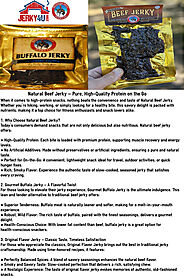 Natural Beef Jerky – Pure, High-Quality Protein on the Go| | Infographics