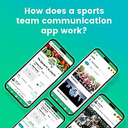 How does a sports team communication app work?