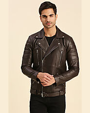 Griffin Brown Motorcycle Leather Jacket – Shop Shopperfiesta’s Premium Style