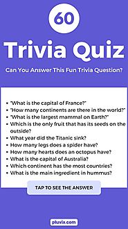 60 Fun Trivia Questions to Challenge Your Knowledge and Have a Great Time – Pluvix