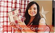 No Sew Curtains from Ready Made Tablecloths
