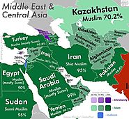 Religion Map of Middle East