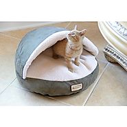 Armarkat Faux Suede Halo Cat Bed | Overstock.com