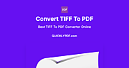 TIFF to PDF Converter | Free Online Tool