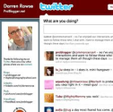 Have a create a Twitter background feature on site