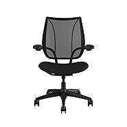 Humanscale Liberty Task Chair For Office | Black Frame – Black Fabric