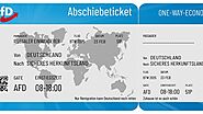AfD-Verband verteilt "Abschiebetickets" - Polizei ermittelt - ZDFheute