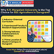 Why K.R. Mangalam University is the Top Choice for BSc Agriculture in Gurugram?