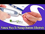 Natural Ways To Manage Diabetes Effectively