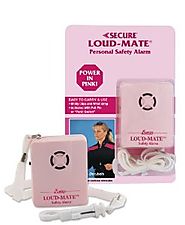 Secure Loud-Mate Panic Emergency Alarm for Personal Safety, Pink