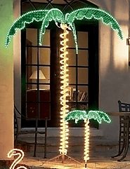 Artificial Lighted Palm Trees
