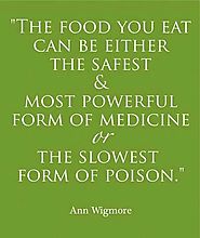 A Quote about the food we eat.