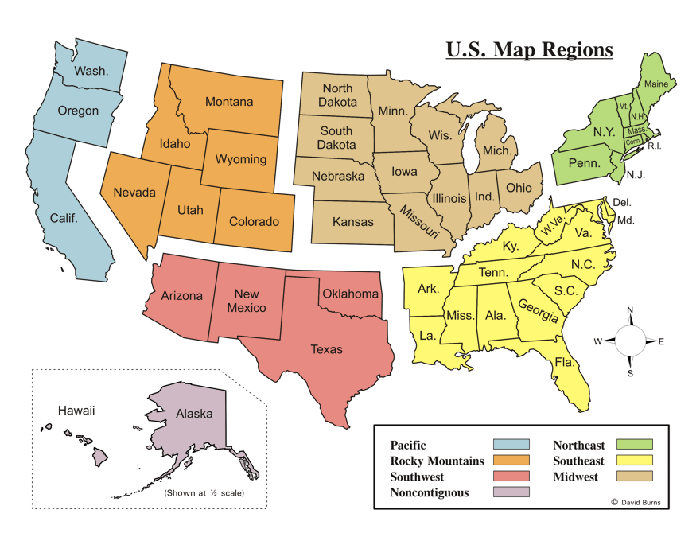 Memorizing the 50 States of America A Listly List How To Memorize The Us Map