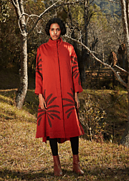 Buy Multicolor Cotton Mul Dress - Autumn Blaze Dress by Kharakapas // Only Ethikal - Sustainable Brand.