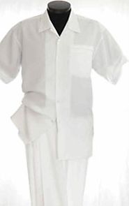 Wear White Leisure Suit For An Outstanding Look
