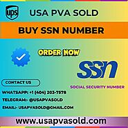 Top Trustable Site to Buy SSN Number - USA PVA Sold