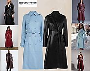 Custom Ladies Long Leather Coat - Clothever