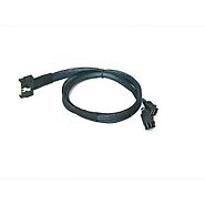 MCIO x8 74 Pin ( NVMe) to 2 X Mini SAS SFF-8643 Cable - 50 CM