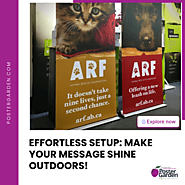 Effortless Setup: Make Your Message Shine Outdoors!