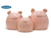 This Lil' Piggy Canister Set