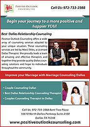 Dallas Best Relationship Therapist - Positiveoutlookcounseling.com