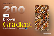 200 Brown Gradient Photoshop Pack