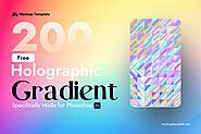 200 Holographic Gradient Photoshop