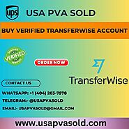 100% Bank, Card verified to Buy Verified TransferWise Account - USA PVA Sold