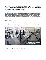 edocr - Common Applications of PP Woven Fabric in Agriculture