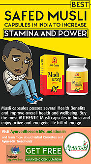 Best Safed Musli Capsules in India to Increase Stamina and Power