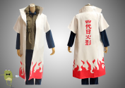 Naruto Cosplay Costume 4th Hokage Minato Namikaze Coat Cloak