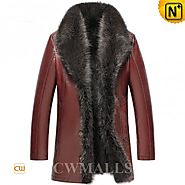 CWMALLS® 2in1 Sheepskin Raccoon Fur Coat CW855581