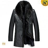 CWMALLS® Mens 2in1 Sheepskin Fur Coat CW852458