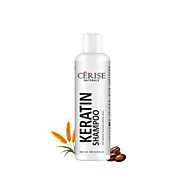 Keratin Shampoo with Rice Protein, Caffeine, Amla & Avocado Extracts, Salon Smooth, Shiny Hair, Damage Repair, Bond R...