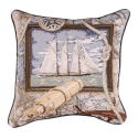 Sailing Nautical Decorative Tapestry Toss Pillow