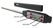 Chic Cuisine Meat Thermometer - Instant Read, Waterproof, Digital Meat & Cooking Thermometer - Best Quality LCD Pen S...