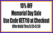 Memorial Day Sale: 15% OFF at Best Value Vacs