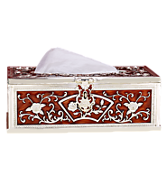 Gifting Sites in India Tissue Box Red Colour