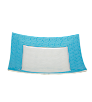 Gift Sites In India Platter-Square with Blue Border