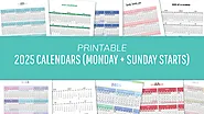 2025 Calendar Printables