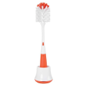 OXO Tot Bottle Brush with Nipple Cleaner and Stand, Orange