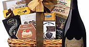 Retirement Gift Baskets with Wine, Champagne, and Gourmet Delights