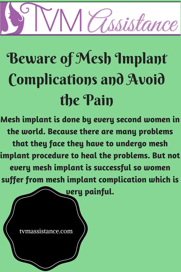 About Transvaginal Mesh Implant Complications A Listly List